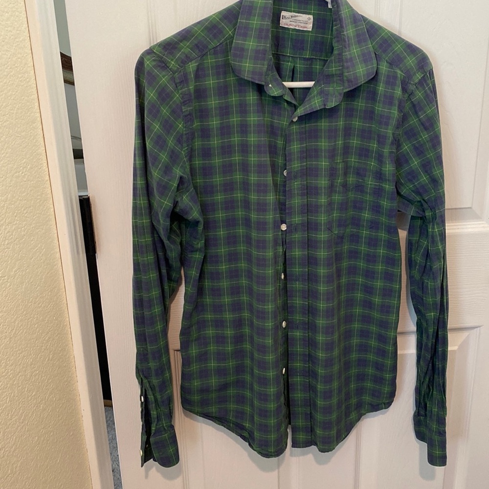 Mens Gant Plaid Casual Button Down
